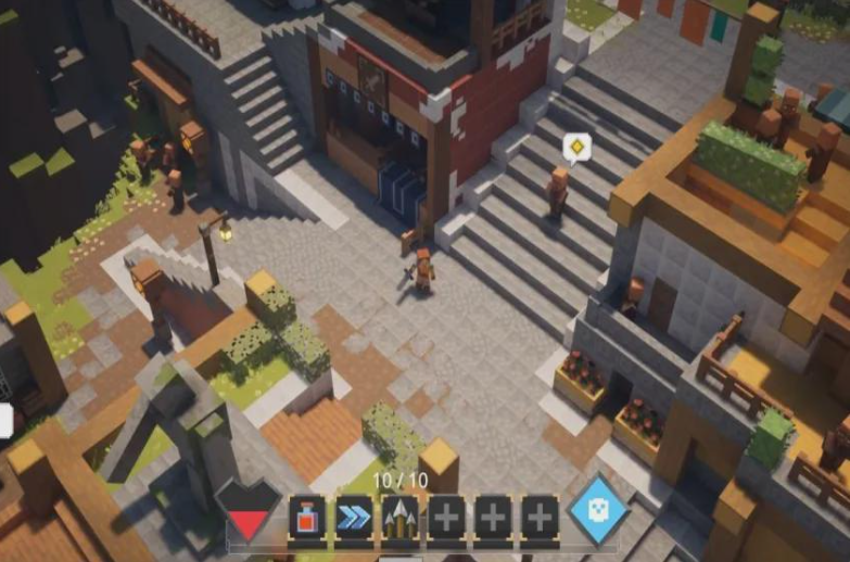 harristic_'s tweet photo. (minecraftleaks)

I love the look of Brave Haven (the main hub) so much, looks cosy yet city-like, hopefully with lots of little areas to walk around, and there's villagers just walking around https://t.co/lxF0rpZct5