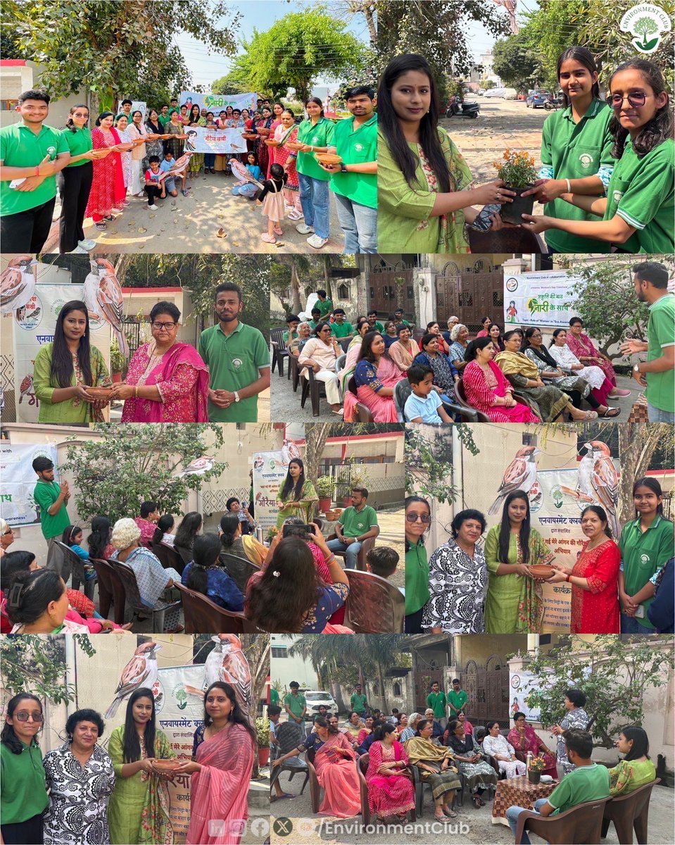 enclubmrt's tweet photo. #महिला_दिवस पर क्लब ने 'प्रकृति की बात नारी के साथ' कार्यक्रम सनसिटी कॉलोनी #मेरठ में #कहां_गई_मेरे_आंगन_की_गौरैया अभियान के तहत #GoraiyaSakhi किया, जिसमें अतिथि: मान्या चतुर्वेदी, खादी अधिकारी ने महिलाओं को मिट्टी के सकोरे निःशुल्क बांटे। सभी ने प्रकृति सुरक्षा का संकल्प लिया। https://t.co/lXPSzKuoCX