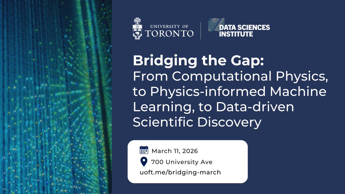 U of T Data Sciences Institute (DSI) tweet media