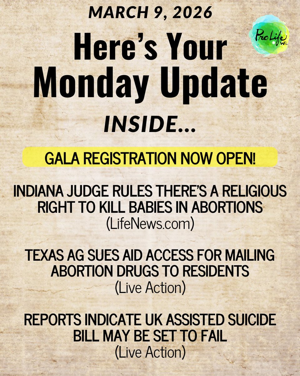 Pro-Life Wisconsin tweet media