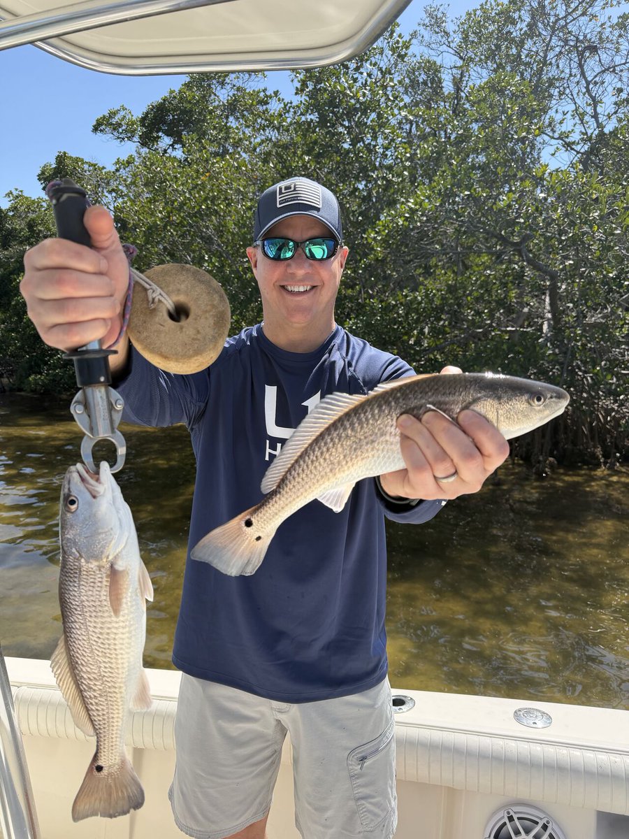CaptRichA's tweet photo. Tampa bay fishing is firing off! Great day with Steve and his son. Non-stop action!

Spring break fishing is here, let the good times roll!

#springbreak #slam

-Tampa Fishing Charters (Year-round)
-Boca Grande Tarpon Charters (April, May & June - NOW BOOKING FOR 2026)
-Tampa Fishing Kids Camp (Fall break, Winter Break, Spring Break & Summer Break)
-Corporate Fishing Outings (No size too big)