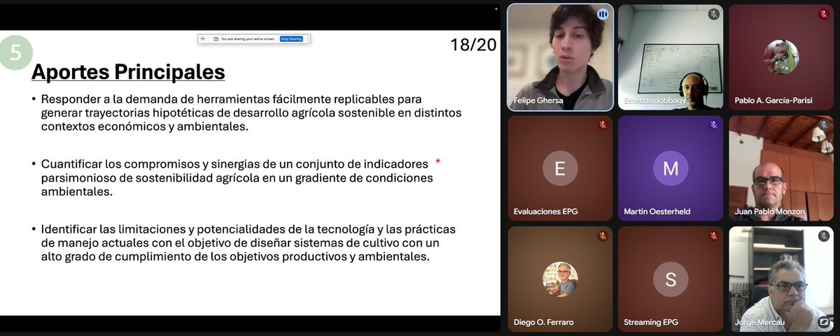JorgeLMercau's tweet photo. #AgroEcosistemas🇦🇷
#Sostenibilidad #DSSAT #Brechas
Excelente tesis y defensa Felipe Ghersa💪
@epg_fauba 💪
https://t.co/aUgbuiF4ca https://t.co/A2dsZUUmOY