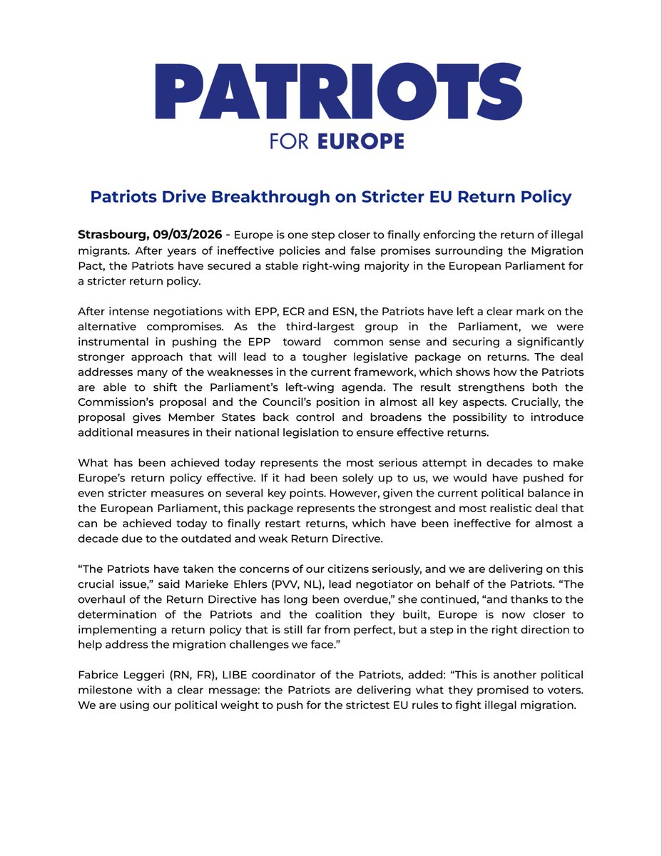 Patriots for Europe tweet media