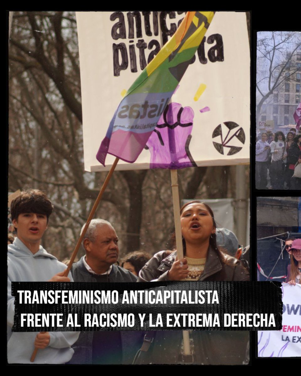 anticapi_'s tweet photo. 💥 Este 8 de marzo hemos vuelto a tomar las calles. El movimiento feminista levanta una defensa frente a la extrema derecha, el racismo y el militarismo.

Sigamos levantando un movimiento feminista anticapitalista e internacionalista.

📱 https://t.co/0BiHK7DMuG https://t.co/fbafgIOVrx