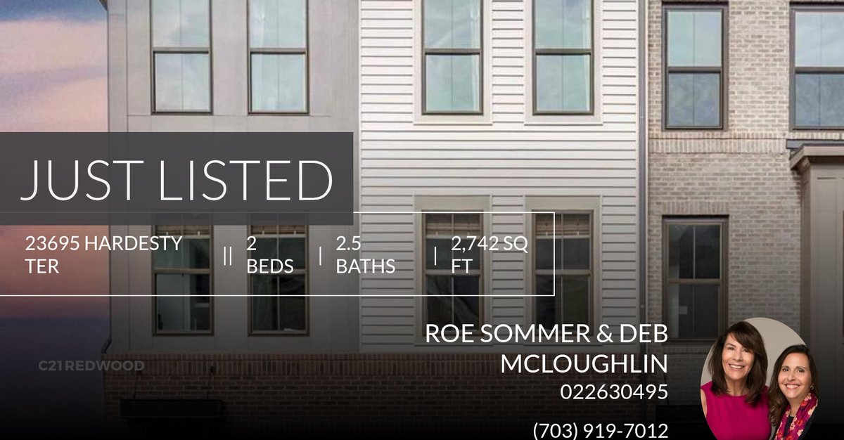 roesommer's tweet photo. 📍 Just Listed 📍 Take a look at this fantastic new property that just hit the market located at 23695 Hardesty Ter in Ashburn. Reach out here or at (703) 919-7012 for more information!

Listed by Christie L Armani

McLoughlin &amp; So... https://t.co/HOt8rdreEY https://t.co/g9GhStKWHg