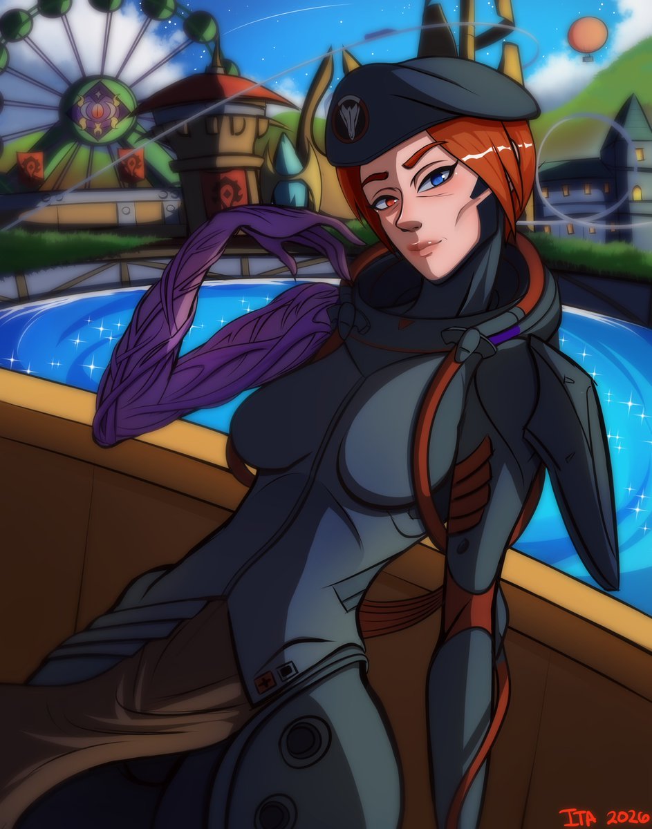 Finished this Moira fanart I made for a follower 🫶