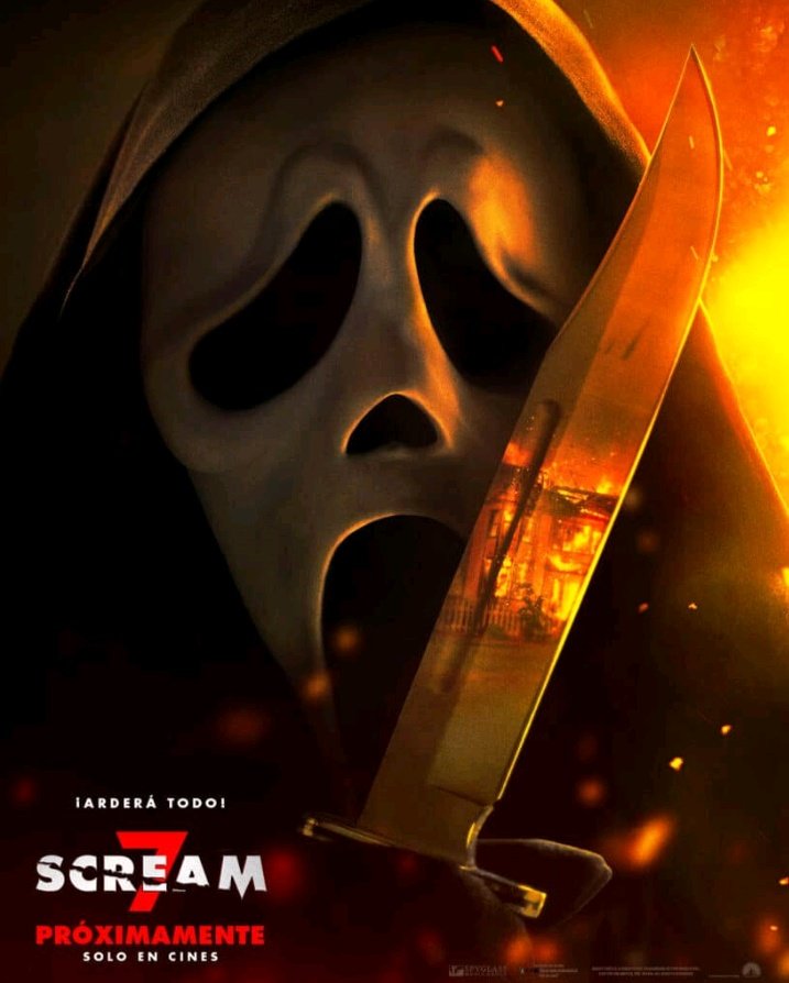 SCREAM 7 

La anterior entrega me encantó pero mientras más escuche sobre controversias en su producción fui perdiendo expectativa, desde el propio trailer no me gusto y la cinta me dio la razón, más incoherencias por doquier, un guión flojo e estupido sin sátira y todo reciclado