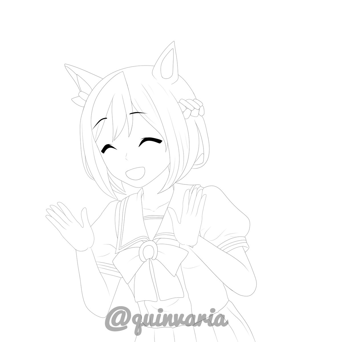 Quinvaria's tweet photo. Happiness looks good on me, right?

Done this for @TimelyAnbyZZZ 

#Umamusume #AnimeArt  #HorseGirl #CuteArt #ArtShare #AnimeCommunity #ArtistOnTwitter https://t.co/mIqlh3V3si