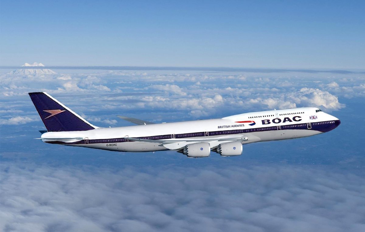 wmichelsen's tweet photo. @airlinevideos The most elegant in my opinion was BA’s BOAC retro livery. https://t.co/ZN0SP9gbmm