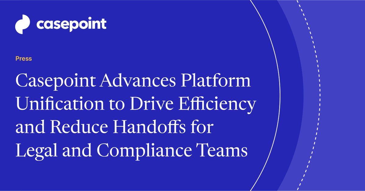 Casepoint tweet media