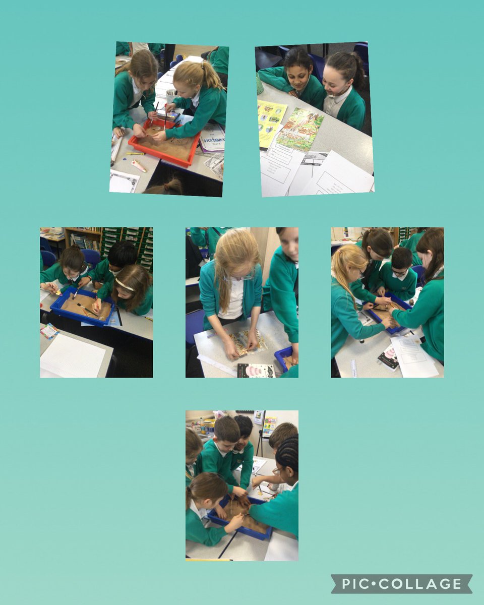 Year 4 were archaeologists this afternoon uncovering clues to find out more about life in Ancient Rome.