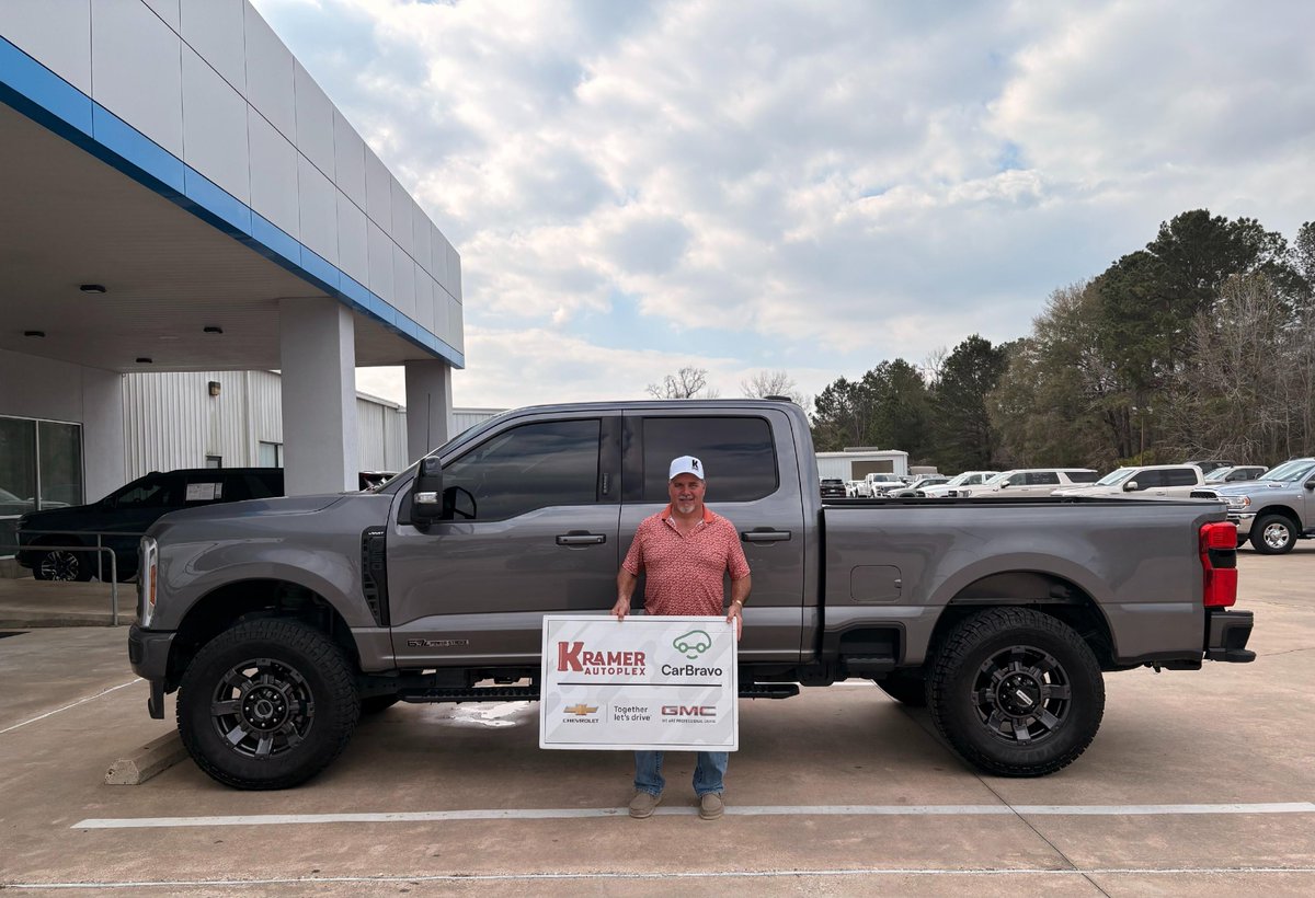 KramerAutoplex's tweet image. 🛻 Congrats to Duke on his new #FordF250, sold by our very own Eric Crawford. We appreciate your business and welcome you to the #KramerFamily! 🤠

🖥️ Website link: bit.ly/4sxXgL9
#Kramer #KramerAutoplex #LivingstonTX #NewCars #PreOwnedCars #KramerGMC