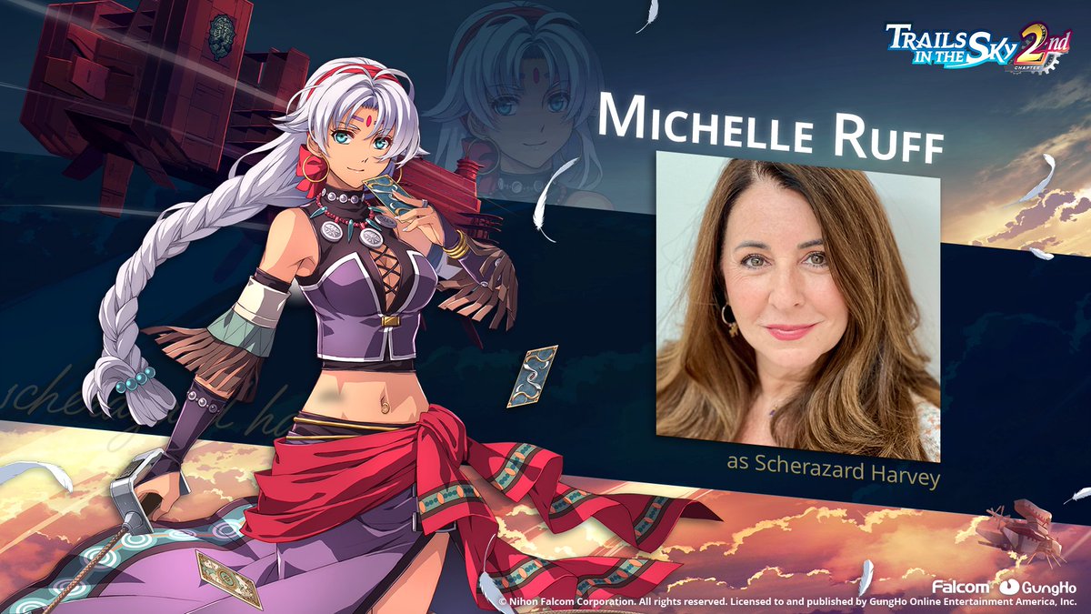 Scherazard Harvey will be voiced by Michelle Ruff for #Trails2ndChapter! ❤️ <a href="/MichelleRuffvo1/">Michelle Ruff</a>