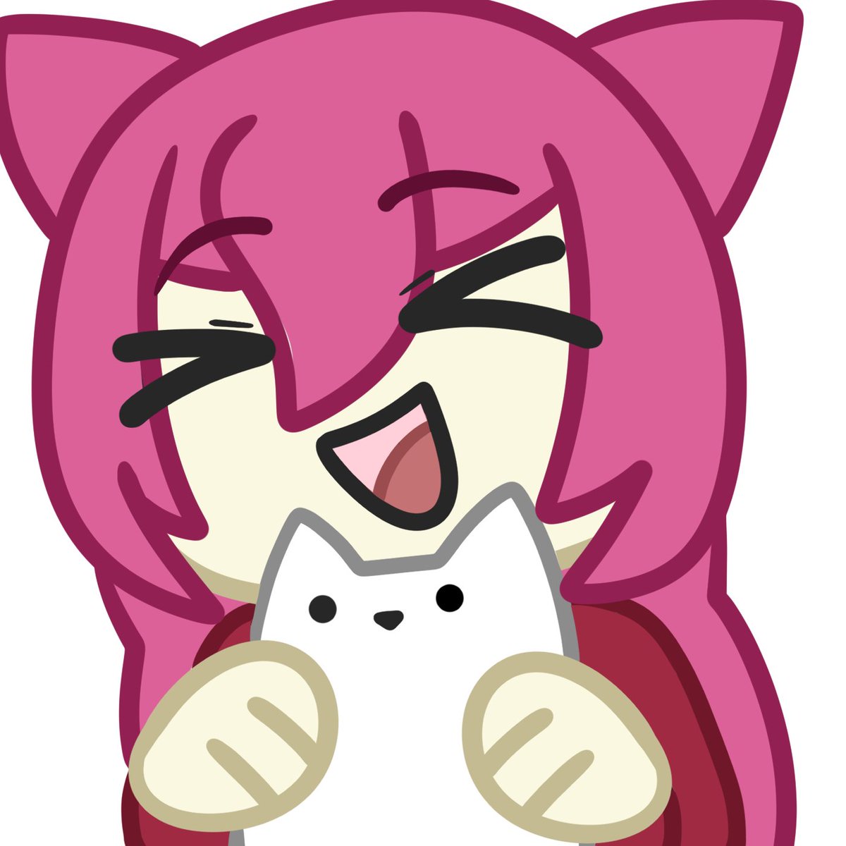 plumeep_'s tweet photo. Emote fanart de @/KatChanVT et Freyja ❤️J'espère que Flynn n'est pas trop jaloux 😔#KatChart https://t.co/O1qxCk5cSK