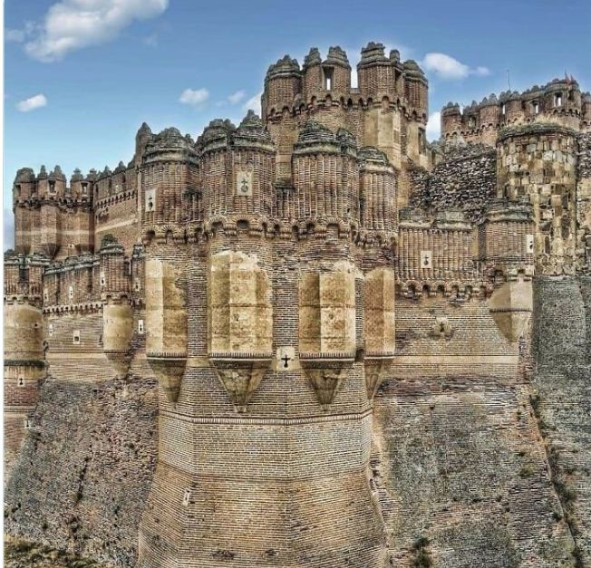 The Castillo de Coca, a 15th-century castle, central Spain.