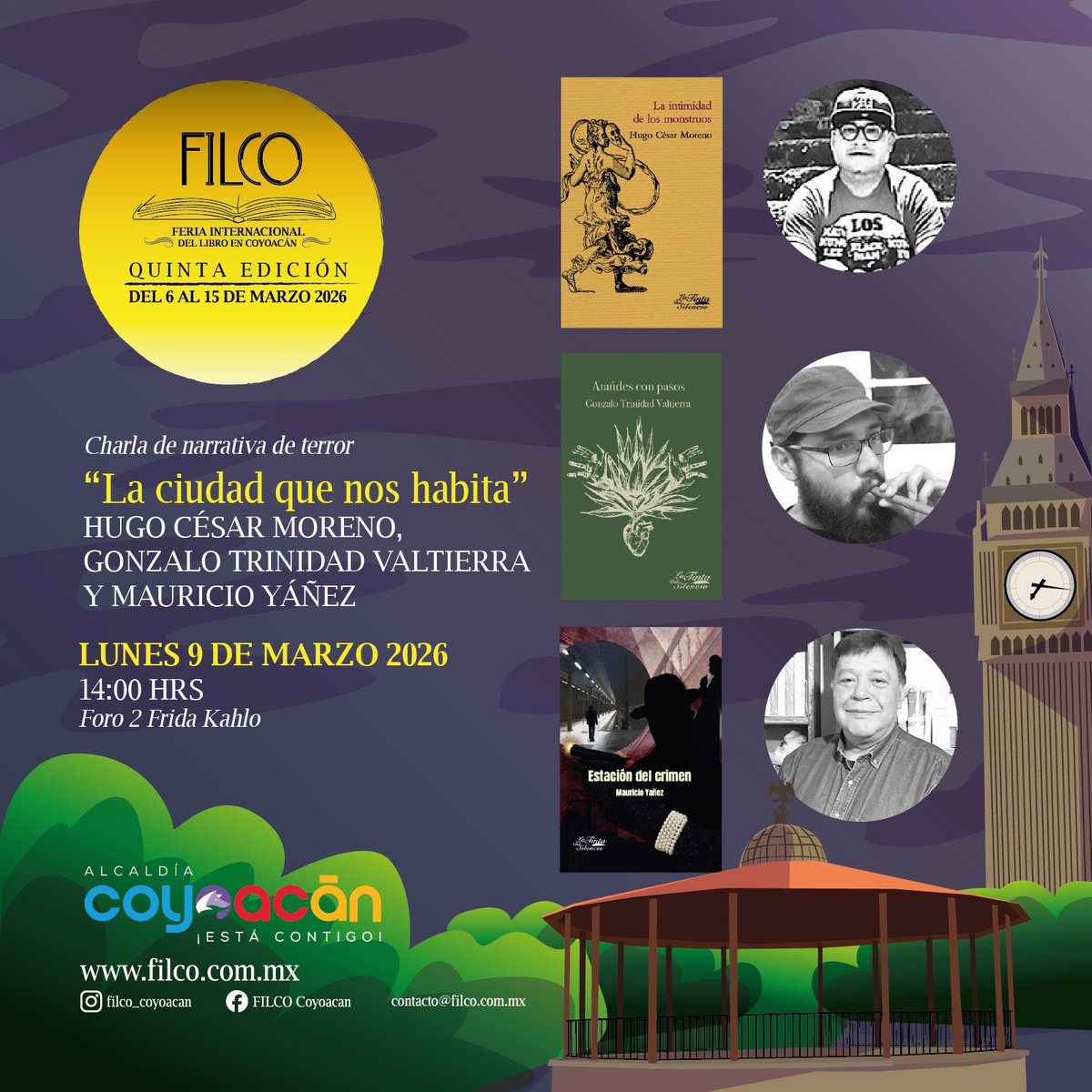 MauricioYanez65's tweet photo. SÍ, ES HOY!!
Nos vemos en la FILCO COYOACÁN, habrá charla y firma de libros!!
#estaciondelcrimen
#mauricioyañez https://t.co/gDIdceh6SP