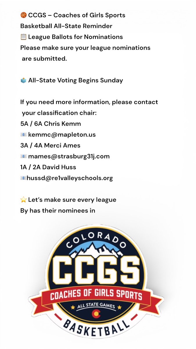 Colorado Coaches of Girls Sports #CCGS tweet media