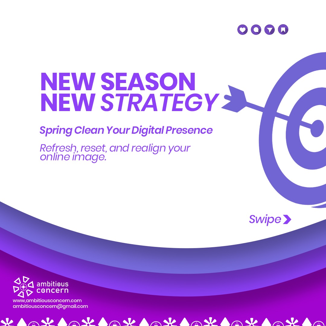 Ambitious__C's tweet photo. New season, new focus. 🎯
It’s time to refresh your digital presence, reset your strategy, and realign your brand for greater impact.
Clean up. Refocus. Grow. 🚀

#NewSeason #NewStrategy #DigitalPresence #ambitiousConcern https://t.co/3vQP3phDuZ