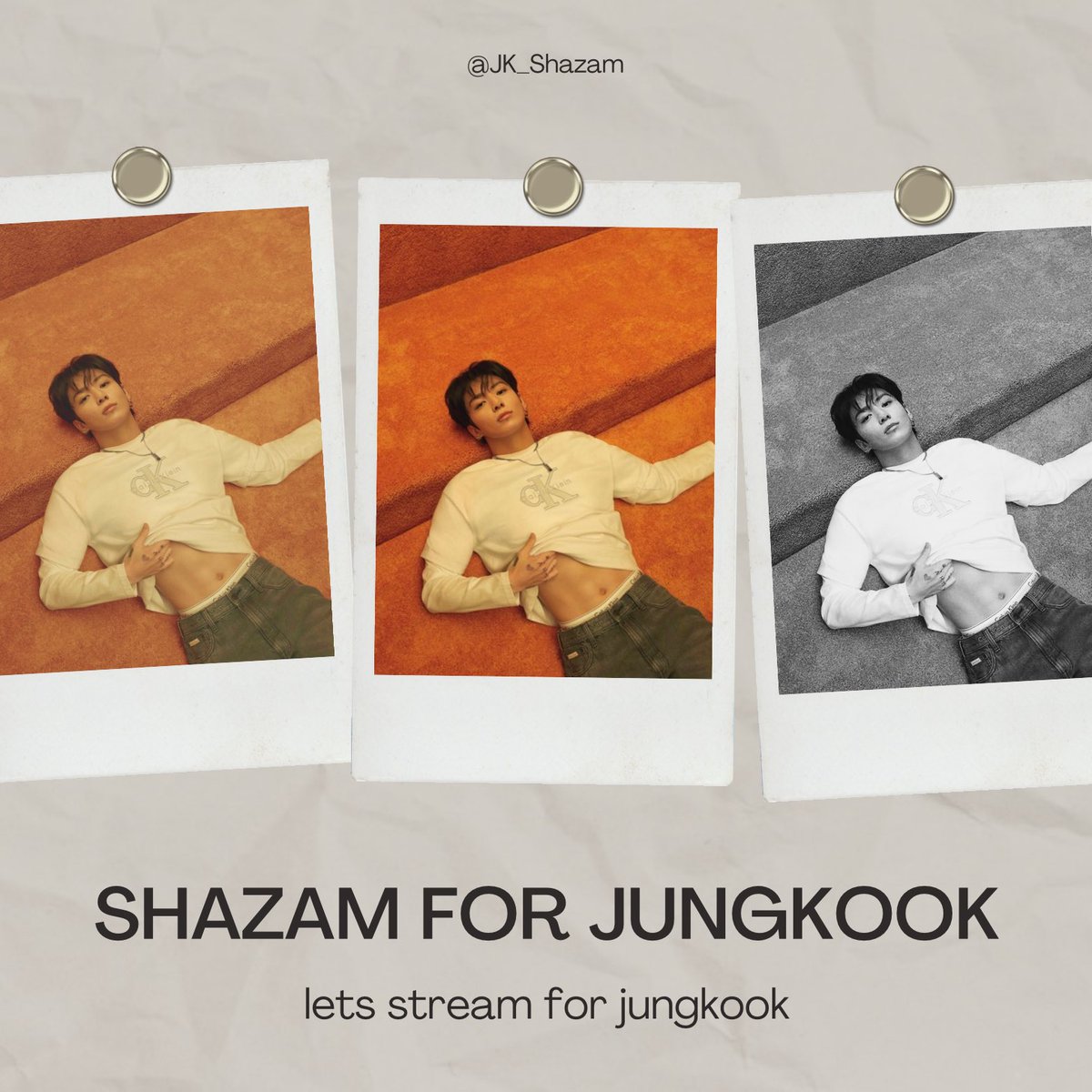 Jungkook Shazam tweet media