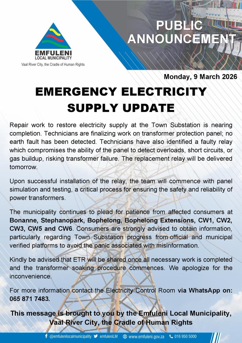 EmfuleniMunicipality tweet media