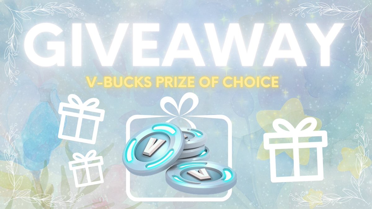 ❄️✨ 2,000 V-Bucks Prize of Choice GIVEAWAY ✨❄️

🏆 Winner x 1

Requirements: 
💙 Follow <a href="/Kopycat/">Kopa ❄️</a> (me) &amp; <a href="/vnettii/">netti✨💛</a> 
💛 Like
♻️ Retweet

⏳ Ends Thursday (March 12th)

🌺 Good luck!