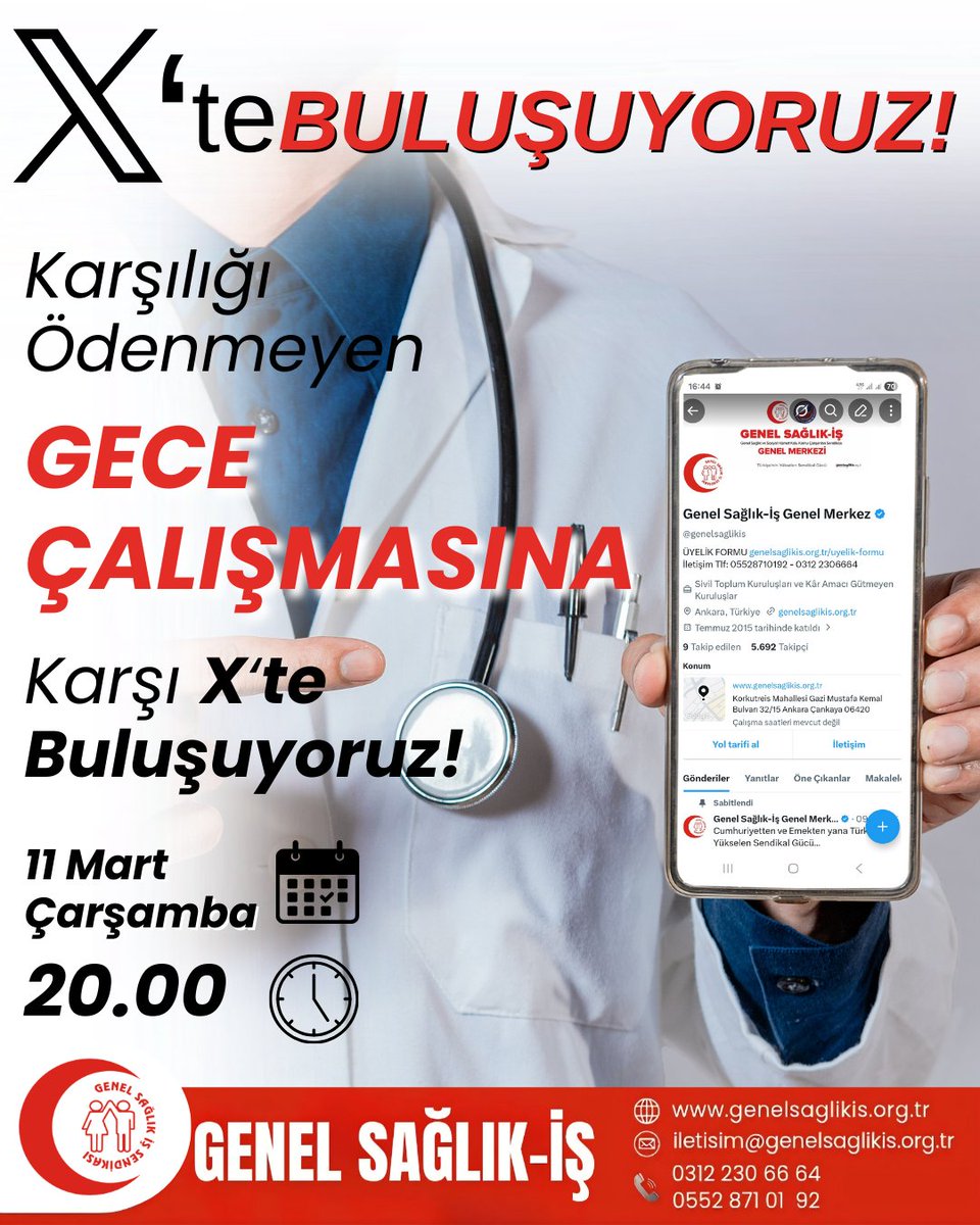 genelsaglikis's tweet photo. KARŞILIĞI ÖDENMEYEN GECE ÇALIŞMASINA KARŞI X'TE BULUŞUYORUZ! https://t.co/JBjjDKLzej