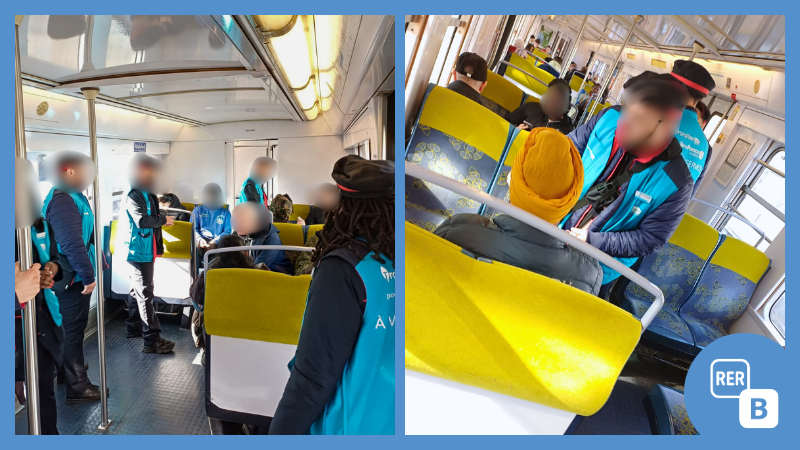 RERB's tweet photo. 🛡️#LesRDVdelaB : Nos agents #RERB se mobilisent aujourd’hui pour vous informer et vous sensibiliser à la prévention des violences sexistes et sexuelles
📍Retrouvez-les à bord des trains entre Aulnay-sous-Bois et l'Aéroport Charles de Gaulle jusqu’à 20h30. Venez à leur rencontre ! https://t.co/p2LFGIyRqs
