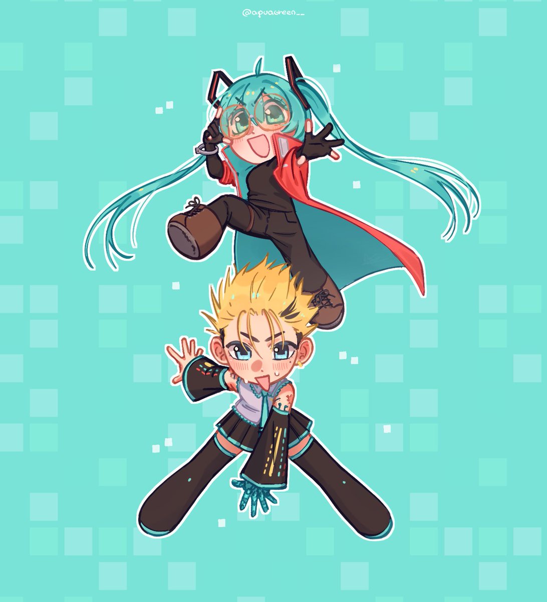 They're celebrating Miku day together!
Happy Miku day!

#ミクの日2026 #Trigun #Trigunstargaze