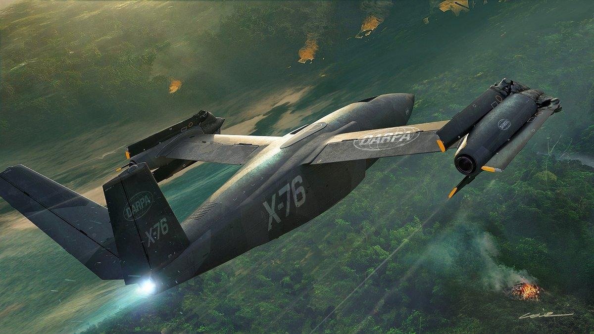 PappyOz's tweet photo. Behold, DARPA's new ultra-high-tech experimental aircraft, reverse engineered from a late 1900s Revell kit and titled RaketengetriebenefliegendeBombe (RfB) mk1. https://t.co/mtXwY6aJiF