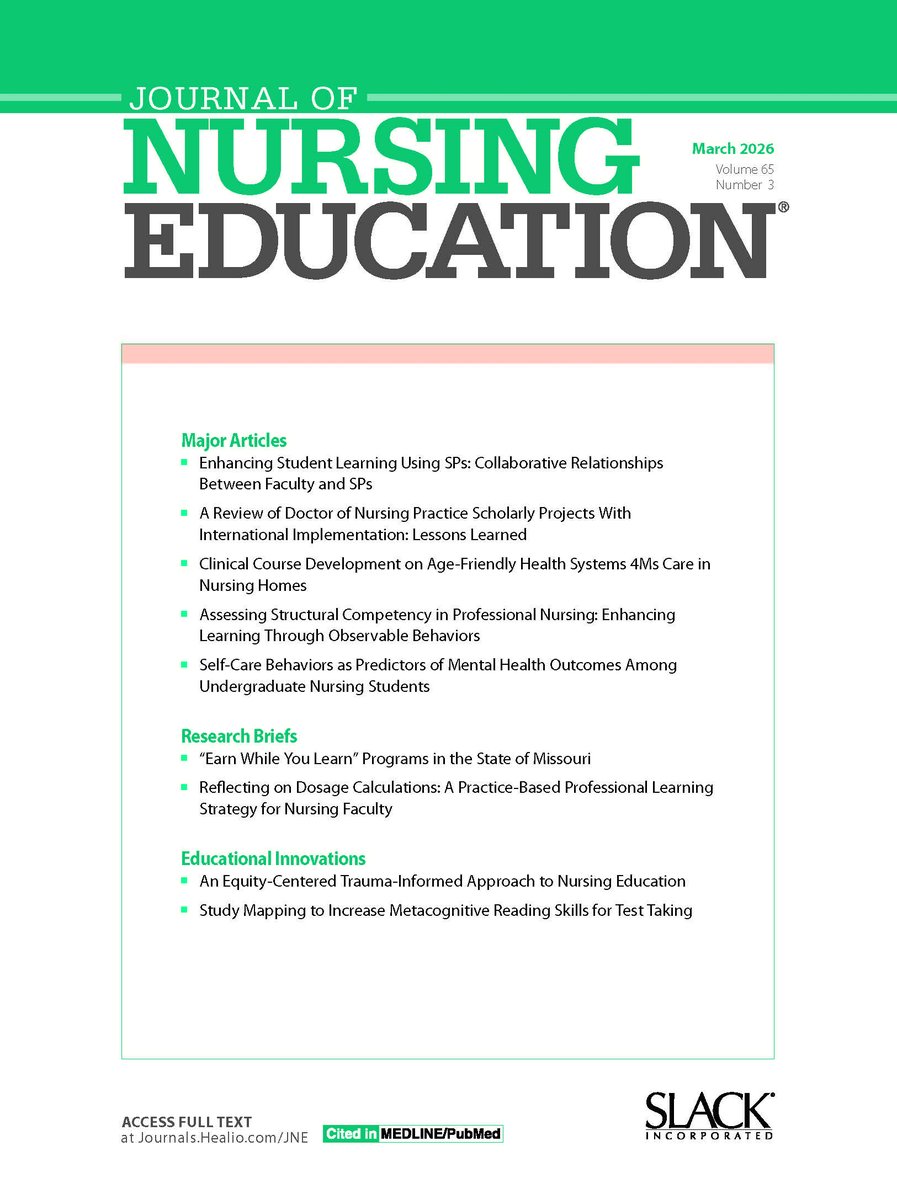 Journal of Nursing Education tweet media