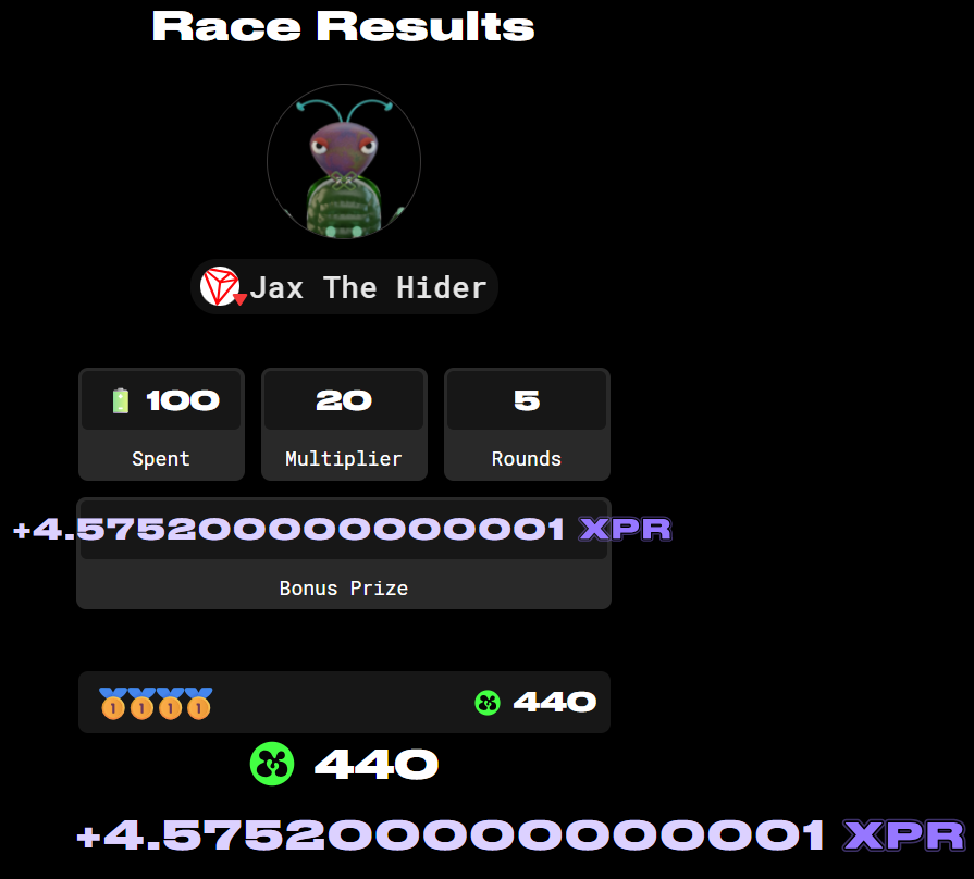 ElitePhub's tweet photo. Spent part of the evening on @RoachRacingClub over in the @Abstract_Eco. Still one of the few on-chain games that actually holds attention for more than five minutes.

if you're trying to squeeze more XP out of it, this setup has been working for me.

👉 Start here: 
https://t.co/yCXCCwTm5m
- Connect your AGW 
- Pick your Roach and enter race.

👉Activate your Turbo XPR Bonus 

- Go to Profile Settings. 
- Activate the Reactor.
- Cost about 7 Trax ($0.90 last I checked)
- This lets you earn MTGN and XPR during play.

👉During the Race

- Watch the token charts closely. 
- The game tracks movements for (#ETH, #TRX, #BTC)
- When momentum shifts, hit Up or Down to buy or sell.

👉 Quick Trick
Timing matters here and so is speed.

- Tap the Space Bar during the race to trigger speed bursts. Easy to miss if you're focused on the chart.

- After the race ends, Claim your MTGN rewards. 

👉 One last thing

- Head to the portal and Upvote weekly. 

Goodluck.