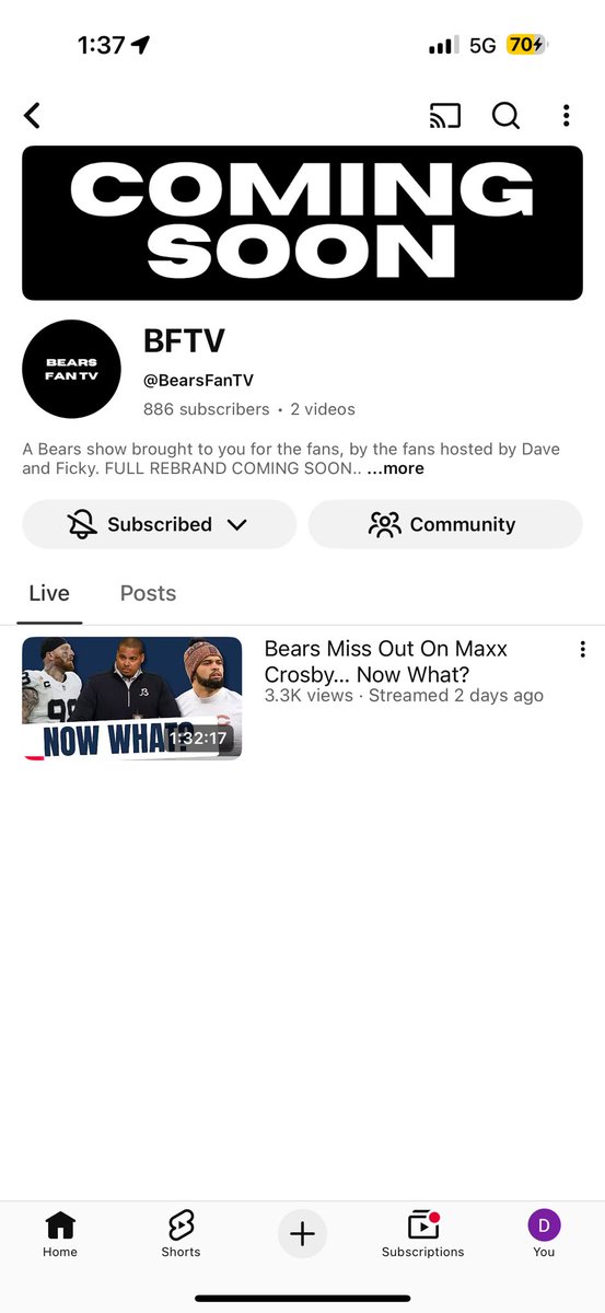 santajr24's tweet photo. @davebftv @BearsFanTV Done! #BearDown #BFTV https://t.co/fqsW2HEPNi