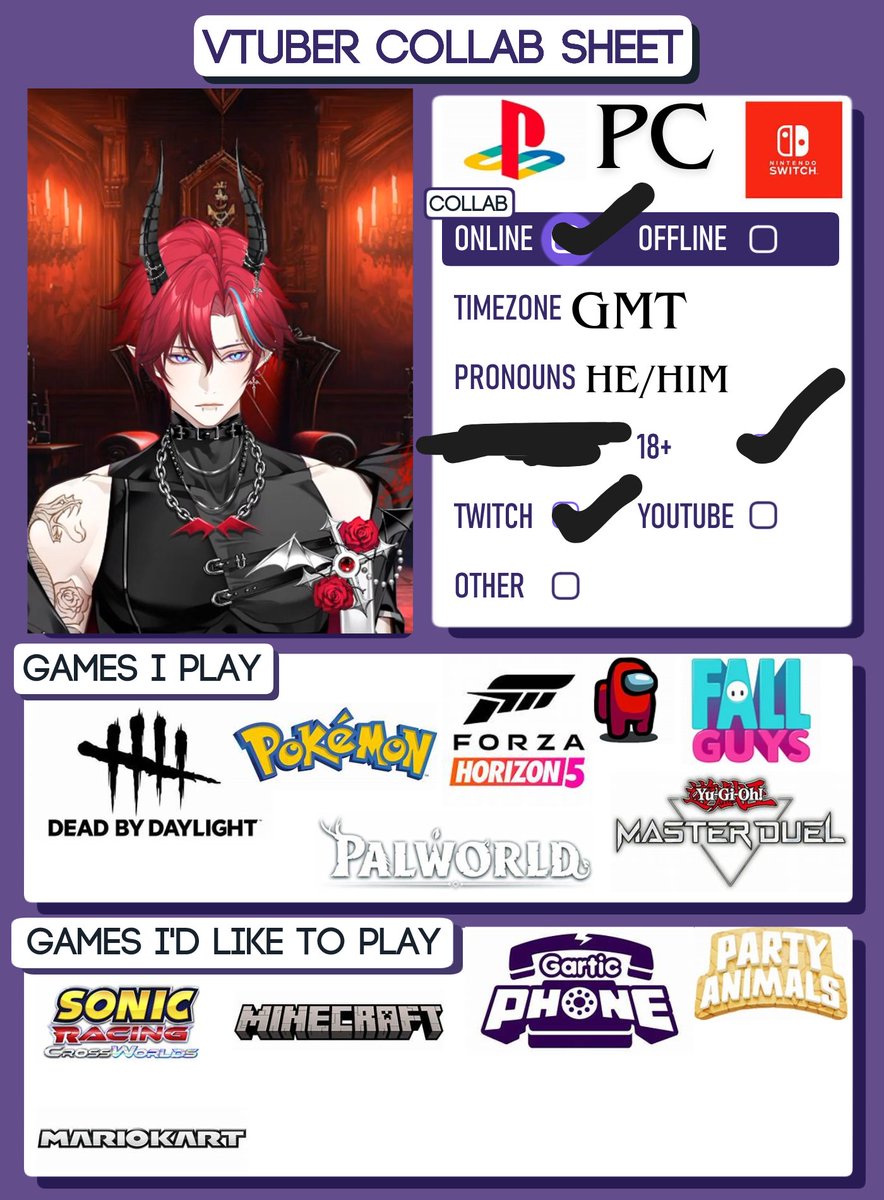 GalaxyTheDevil's tweet photo. Hello Nice to meet you I'm GalaxyDevil (you can call me whatever idm) and yes I'm a British Vtuber. If you would like to play any games with me drop me a follow and a DM. #vtuber https://t.co/9xxbbpCkT5