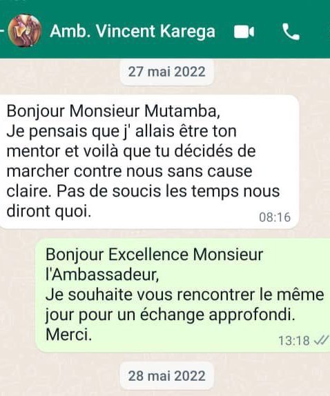 Le feuilleton <a href="/ConstantMutamba/">Constant Mutamba</a> me manque. 
Reprenons à partir de là où nous étions la dernière fois. 
<a href="/central_sage/">ᏟᎬᏁᎢᏒᎪᏞ👑🇨🇩</a> 
<a href="/vincentkarega1/">Vincent Karega</a>
