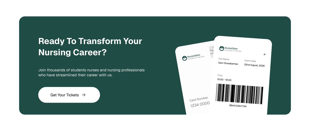 Day 17 of posting on X
A clean and professional CTA section for NursesSpec event. 
I should have posted this yesterday before the testimonial section, but nothing spoil.
Today was my Day off, and I had a couple of things to do, but we keep moving.
Reviews are well appreciated!