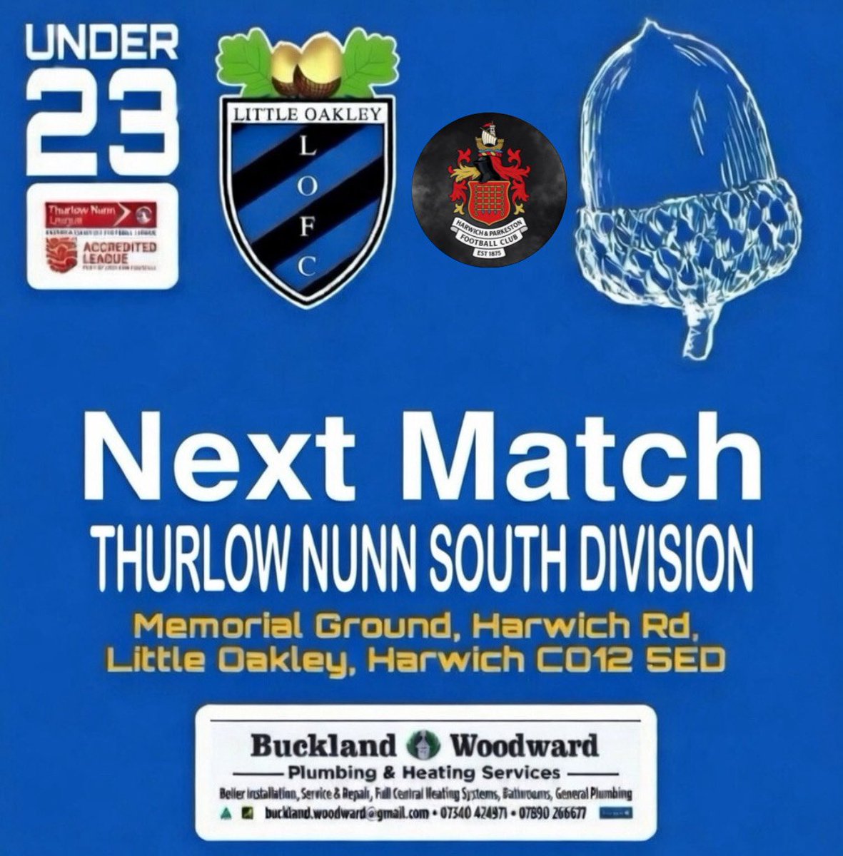 🔵⚫️ U23s Next Match 🔵⚫️

Next up for our U23s is a local derby under the lights.

Tuesday 10th March
745PM KO

Come down and support our young acorns 🔵⚫️⚽️
