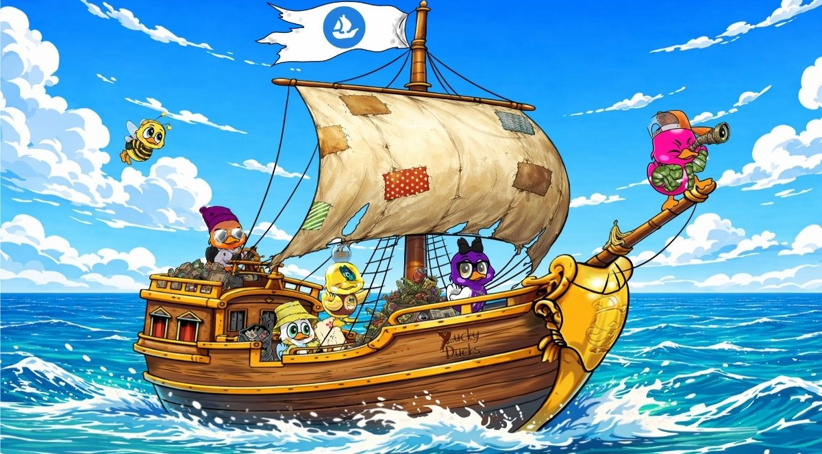 frogchaineth's tweet photo. Someone stole the Yuckpot.

Now 7,777 Yucky Ducks are sailing on 
@opensea
 to get it back. 

Apply for WL:
https://t.co/49m8kVhLUc

Retweet and drop your wallet if you’re joining the hunt 👇 https://t.co/ku8w4erGGe
