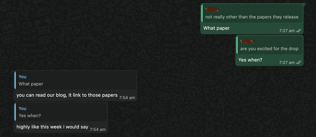 Provider chat excerpt