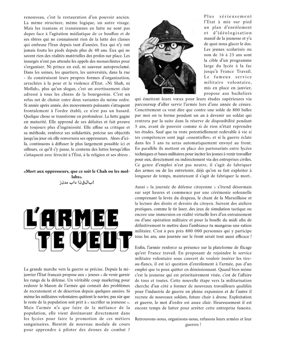 LoukanikosLocal's tweet photo. À l'ocasion de la sortie du n°6 du journal Tire-Au-Flanc on vous invite pour une discussion ce vendredi 13 mars à 18h, présentation du projet Tire-au-flanc, débats autour des articles, perspectives pour la suite, venez nous rencontrer et échanger ! https://t.co/rgBw9Nn7an