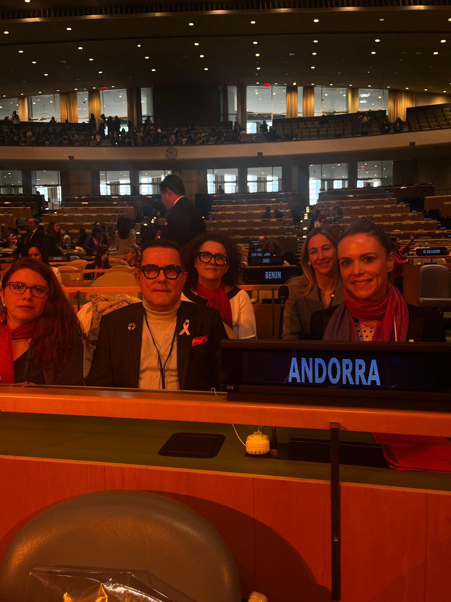 ANDORRA_UN's tweet photo. #CSW70 begins in New York 🇺🇳

The Andorran delegation, led by Secretary of State for Equality and Citizen Participation of @GovernAndorra Mariona Cadena, took part today at the opening of @UN_CSW and the #IWD2026 commemoration hosted by @UNWomen. https://t.co/r5IQFqIWZj