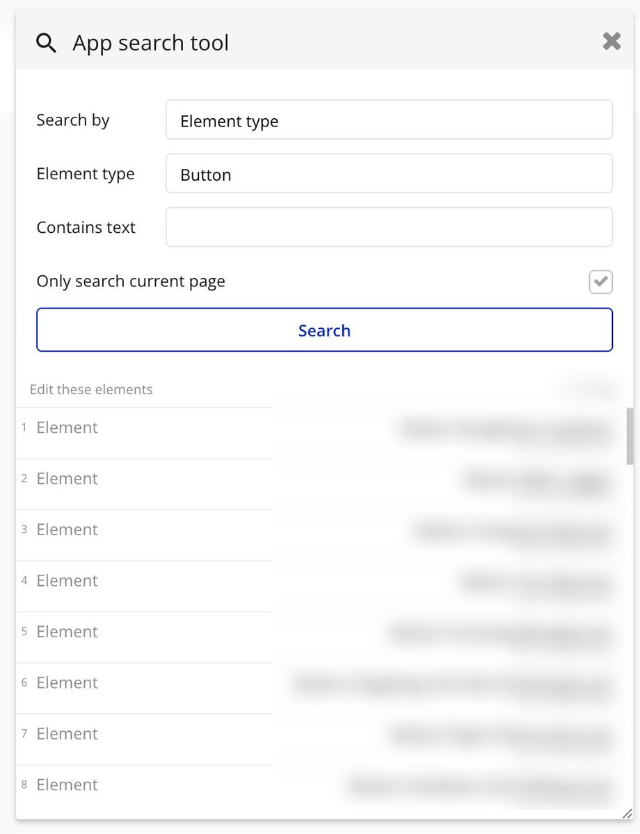 Small but very annoying. why can’t <a href="/bubble/">Bubble</a> highlight the selected record in the App Search tool? <a href="/fede_bubble/">Fede</a>