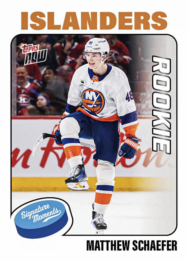 SOLELINKS's tweet photo. Ad: Matthew Schaefer - 2025-26 NHL Topps NOW® - Sticker # 110 Pack
=> https://t.co/v3eI01TeMX https://t.co/Waa4J9lS3S