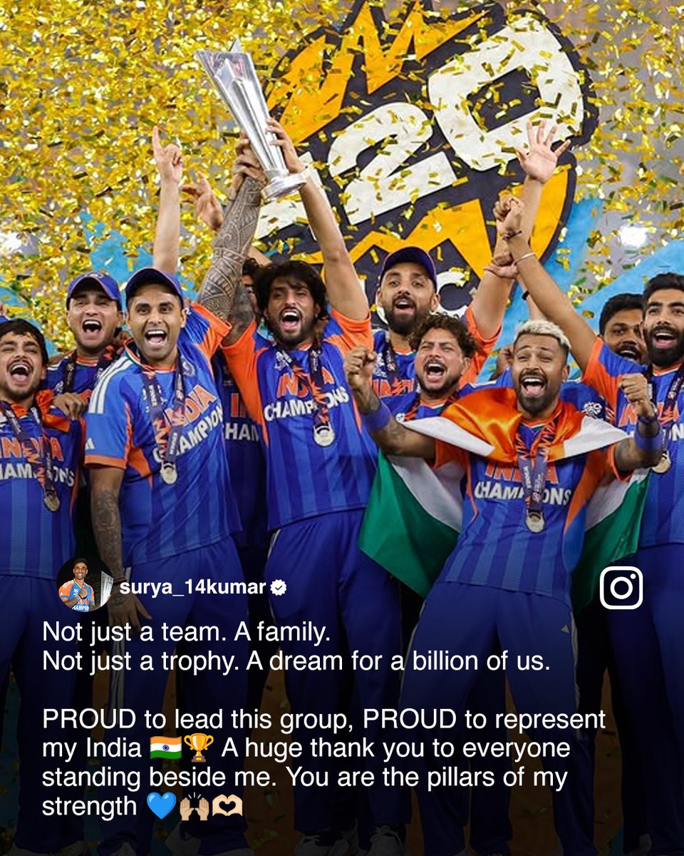 T20WorldCup's tweet photo. From believing in miracles to processing the moment - here's how the #T20WorldCup Champions reacted after defending their title 🙌 https://t.co/vEmvqCb3jN