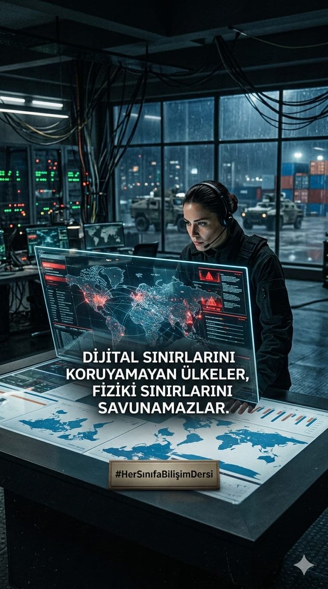 Dijital sınırlarını koruyamayan ülkeler
fiziksel sınırlarını da korumakta zorlanır.
Bu yüzden bilişim eğitimi
stratejik bir yatırımdır.
#HerSınıfaBilişimDersi #MilliYazılım