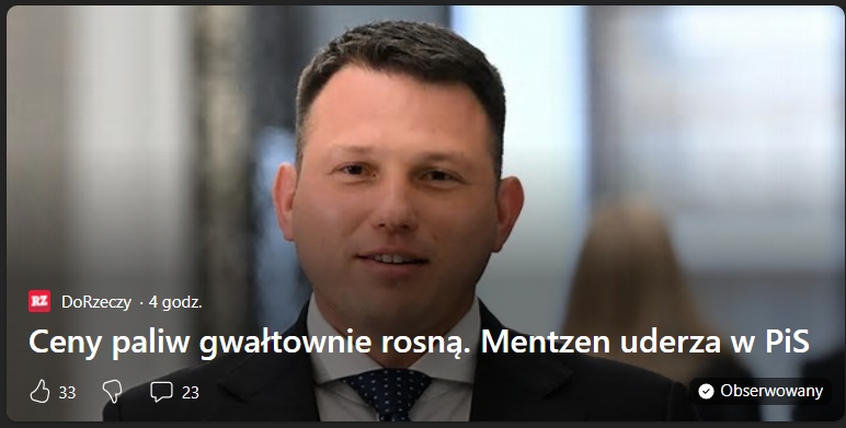 Ten człowiek staje się pośmiewiskiem.