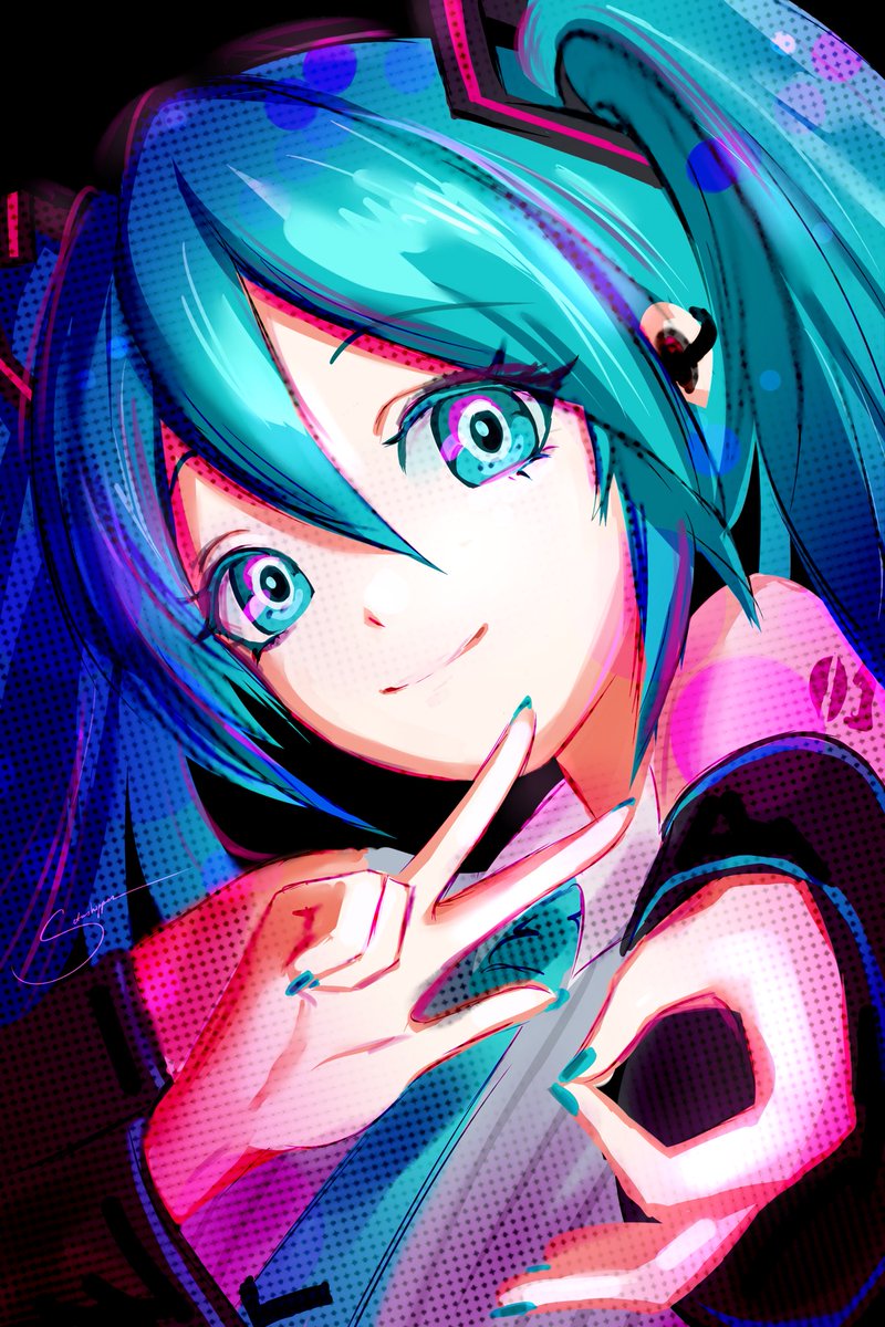 setashipper's tweet photo. #ミクの日 
быстрый арт 39 😋 https://t.co/WzP3r6xi1S