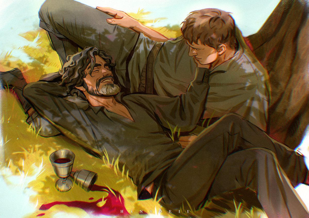 lyonel and his hedge knight 🦌🌱 #akotsk