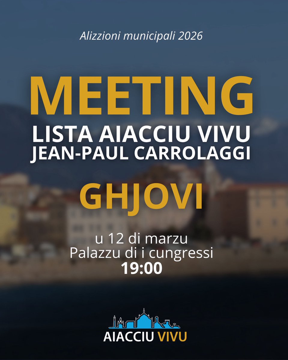 Jean-Paul Carrolaggi - Aiacciu Vivu tweet media