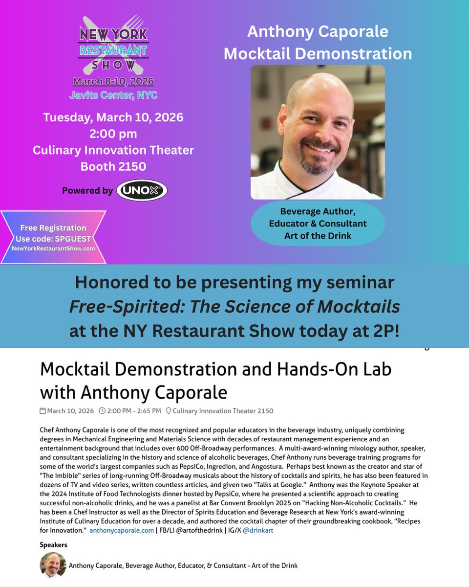 DrinkArt's tweet image. #mocktails🍹 #newyorkrestaurantshow