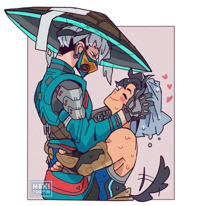 After a mission... #mizuyang #Overwatchfanart #mizuki #wuyang